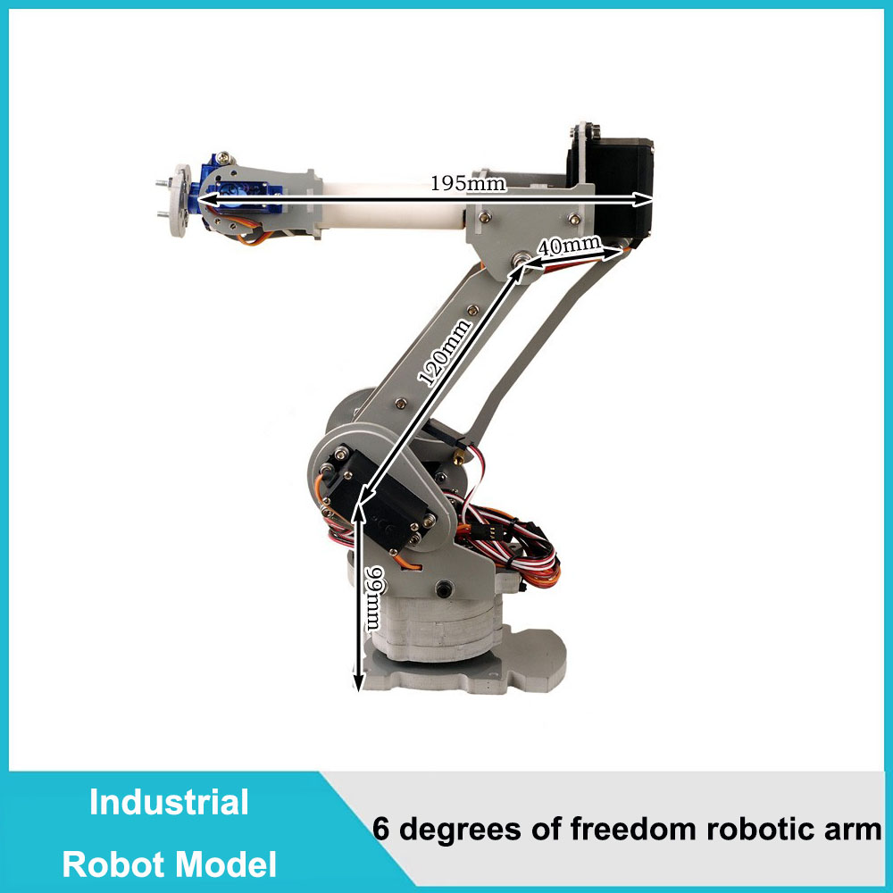 Robotic Arm 6 Axis Desktop - ABB IRB4400 Industrial robots scaled model