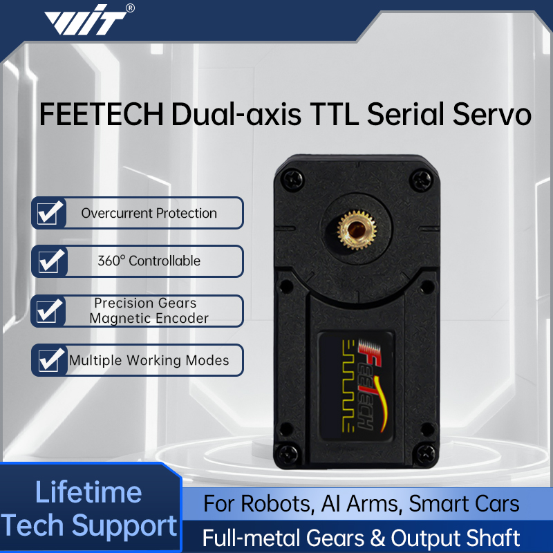 Robotic Arm 6 Axis Desktop - Feetech STS3215 Servo 7.4V 12V 20KG