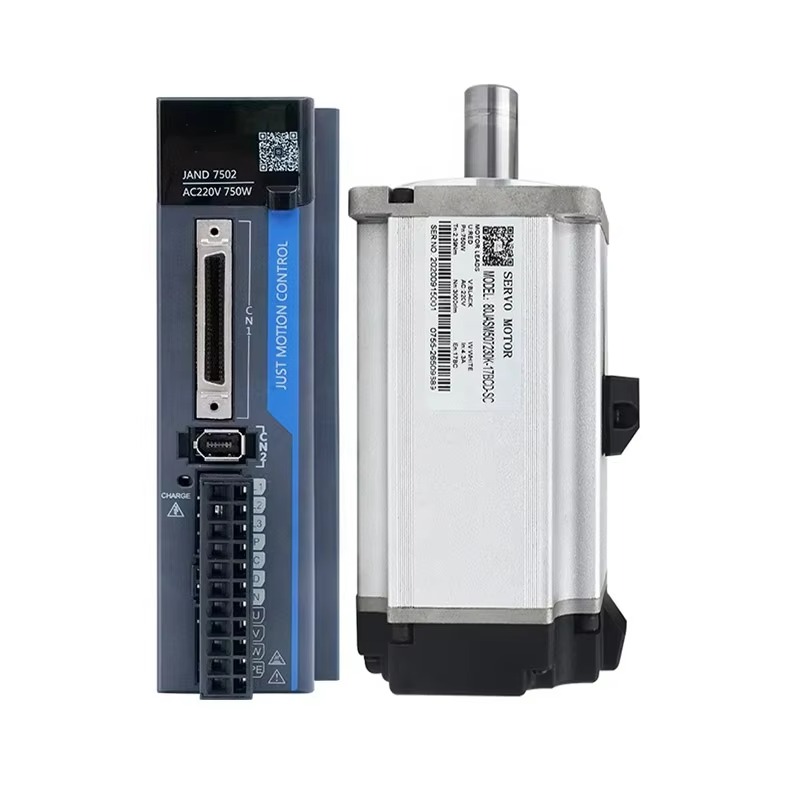 Servo Motor 750W Ac Driver - 80JASM507230K-17B-SC+JAND7502-20B for Cnc Machine 3000rpm 750W