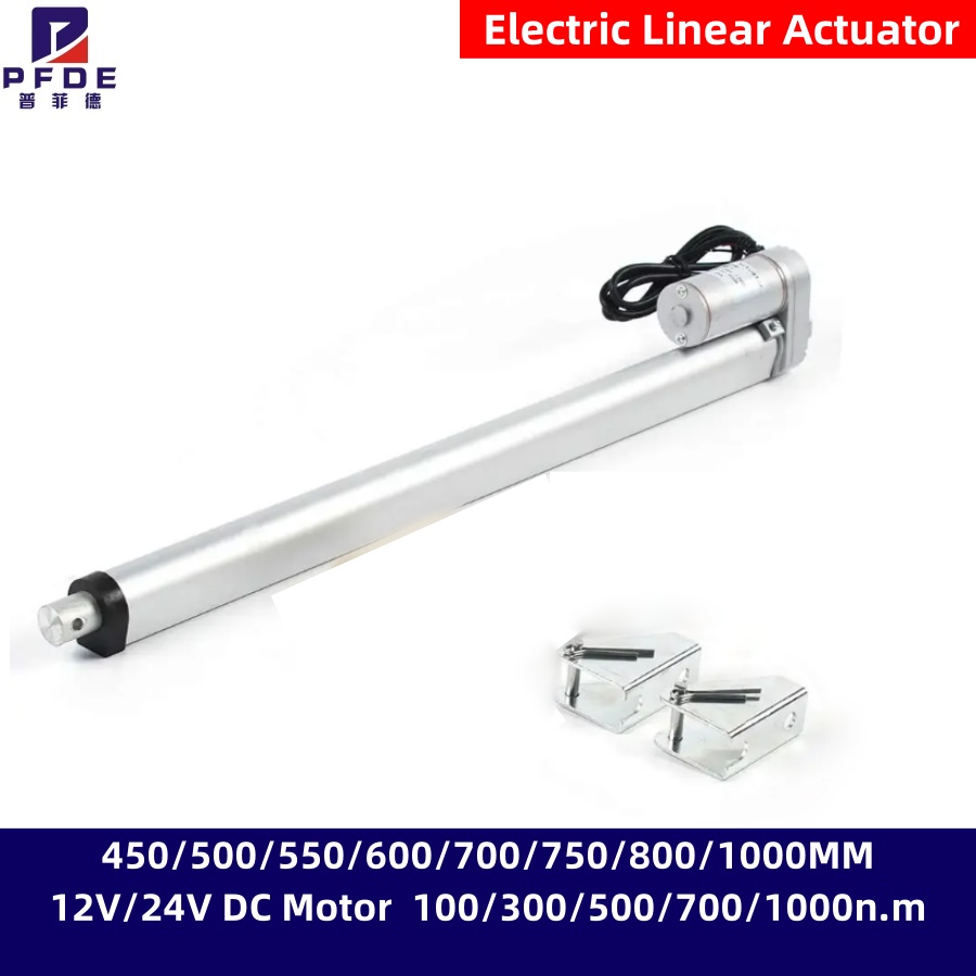 Linear Actuator Electric 1000Mm - Electric Linear Actuator 450/500/550/600/700/750/800/1000MM 12V/24V DC