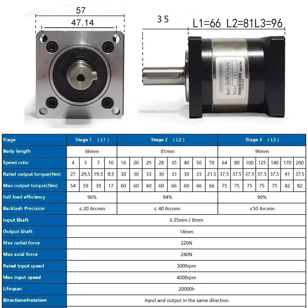 Planetary Gearbox 57 Motor TB6 - Planetary Gearbox Nema 23 review and price