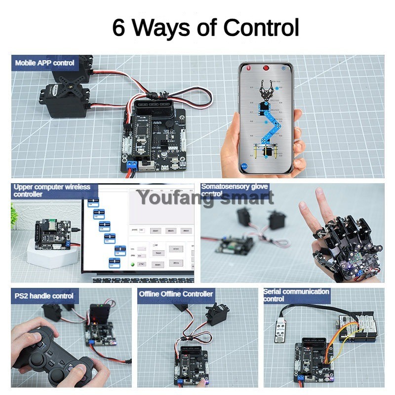 6 Channel PWM Servo and 4 Chan - Robotic Arm Kit Arduino review and price