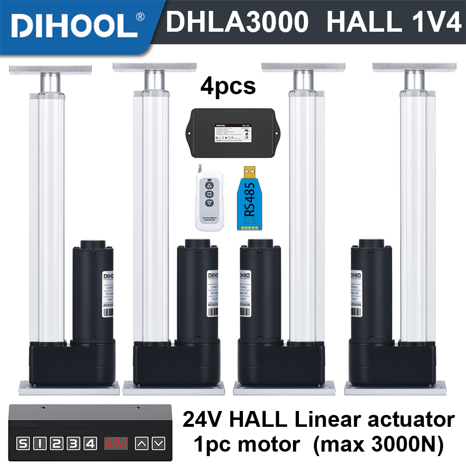 4 Pieces 3000N Electric Linear - Linear Actuator Electric 1000Mm review and price