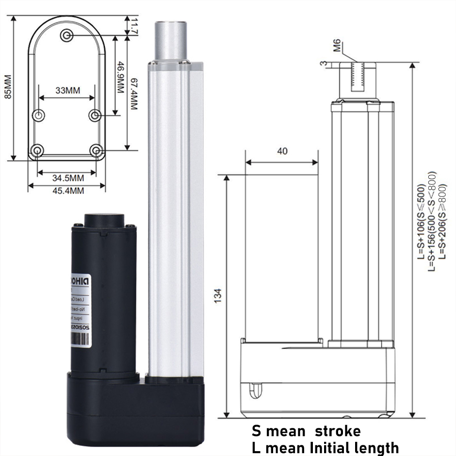 4 Pieces 3000N Electric Linear - Linear Actuator Electric 1000Mm review and price