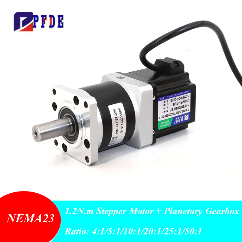 Nema 23 1.2N.m Geared Stepper  - Planetary Gearbox Nema 23 review and price