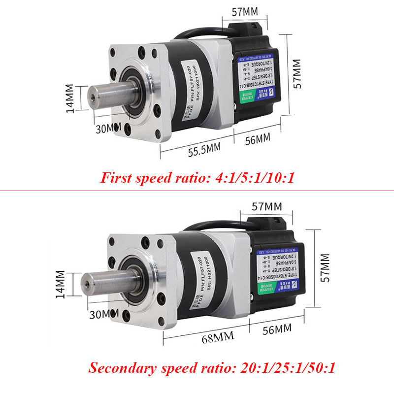 Nema 23 1.2N.m Geared Stepper  - Planetary Gearbox Nema 23 review and price