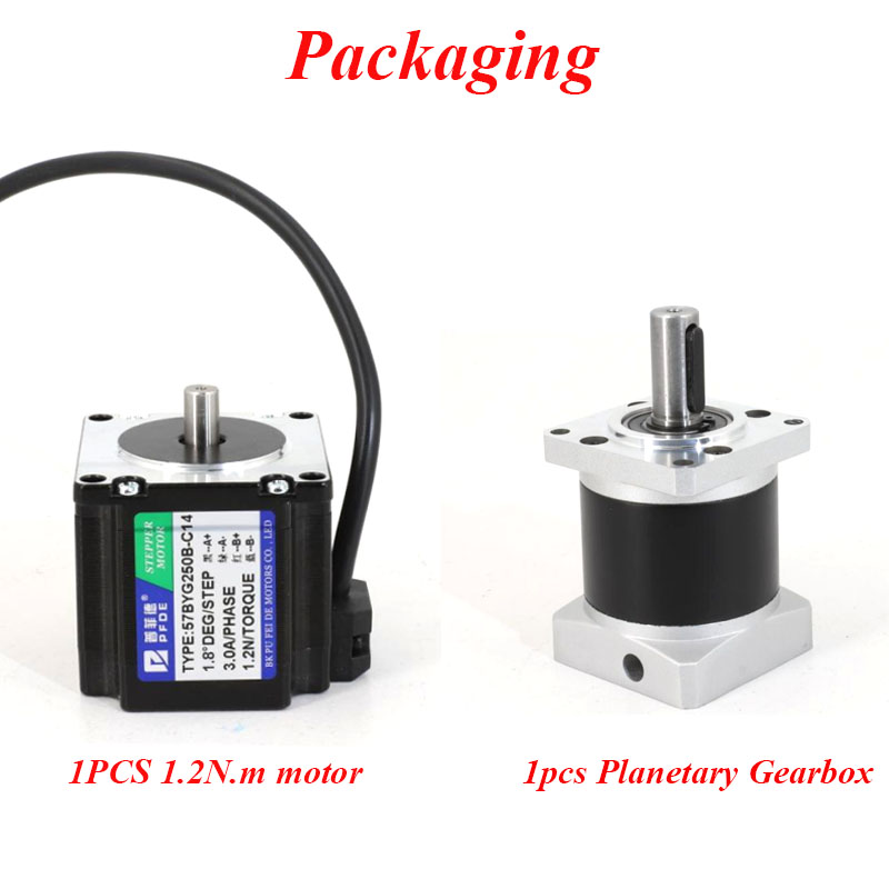 Nema 23 1.2N.m Geared Stepper  - Planetary Gearbox Nema 23 review and price