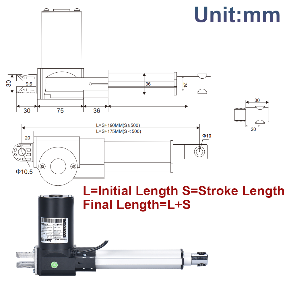 6000N Electric Linear Actuator - Linear Actuator Electric 1000Mm review and price