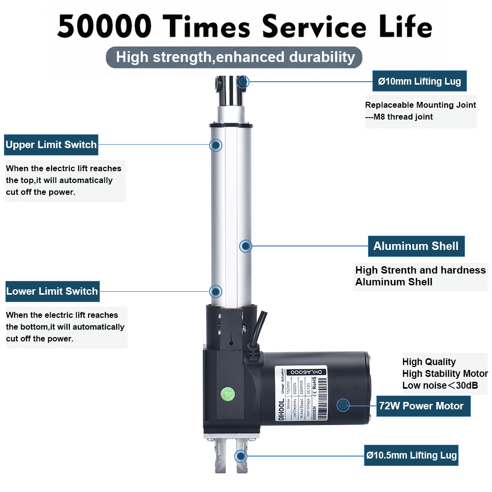 6000N Electric Linear Actuator - Linear Actuator Electric 1000Mm review and price