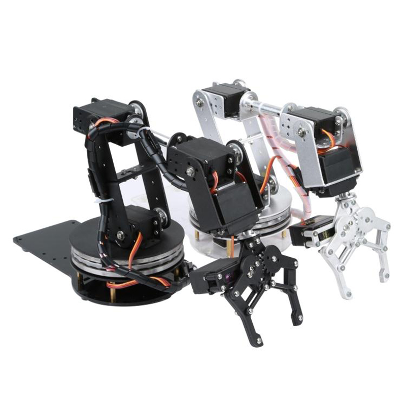 Silver 6 DOF Robotic Arm with  - Robotic Arm Kit Arduino review and price