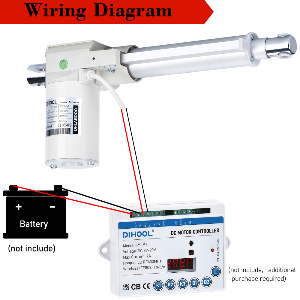 8000N Linear Actuator DC24V 80 - Linear Actuator Electric 1000Mm review and price