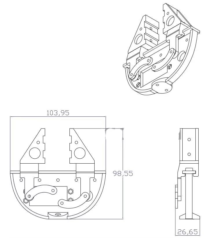 New Robot Clamp Gripper Servo  - Robotic Arm Kit Arduino review and price