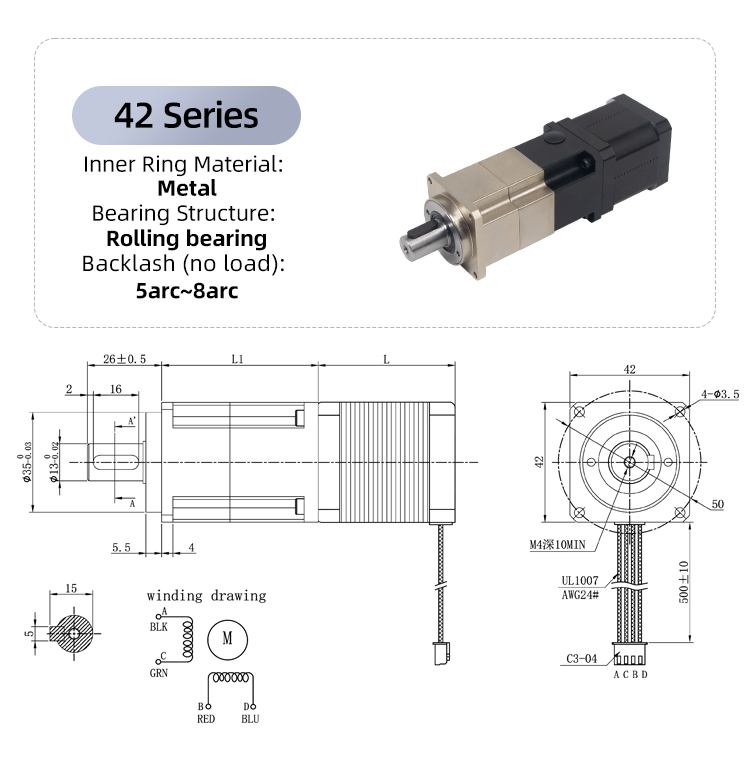 Big Torque 45Nm DC 5 Arcmin He - Planetary Gearbox Nema 23 review and price