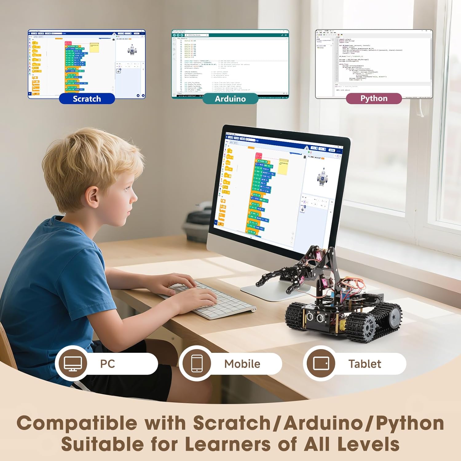 Robotics for Kids Ages 12-16 A - Robotic Arm Kit Arduino review and price