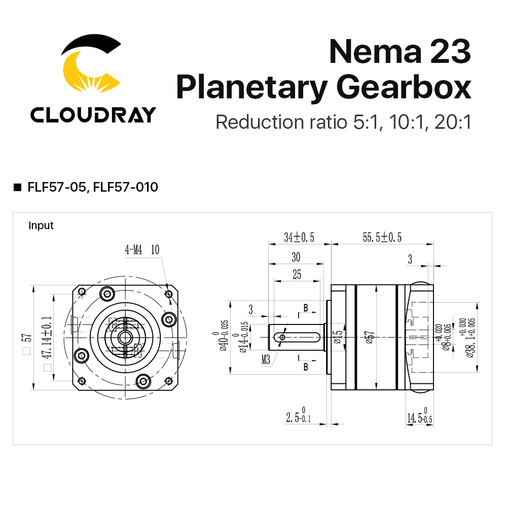 Cloudray Nema 23 Planetary Gea - Planetary Gearbox Nema 23 review and price